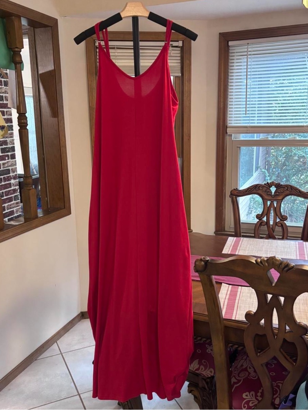 SHEIN Maxi Dress in Red Size 1XL Like New